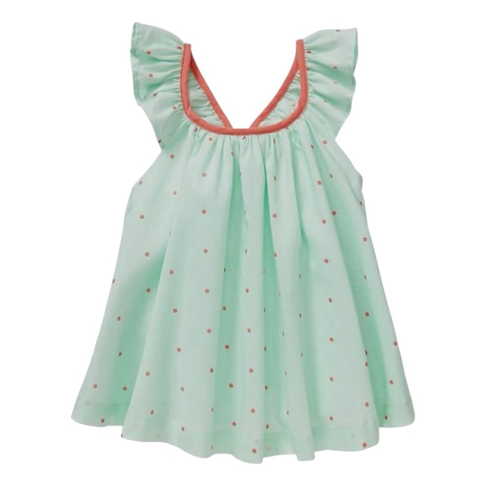 Baby Gap GATSBY Polka Dot Top with Back Bow Detail